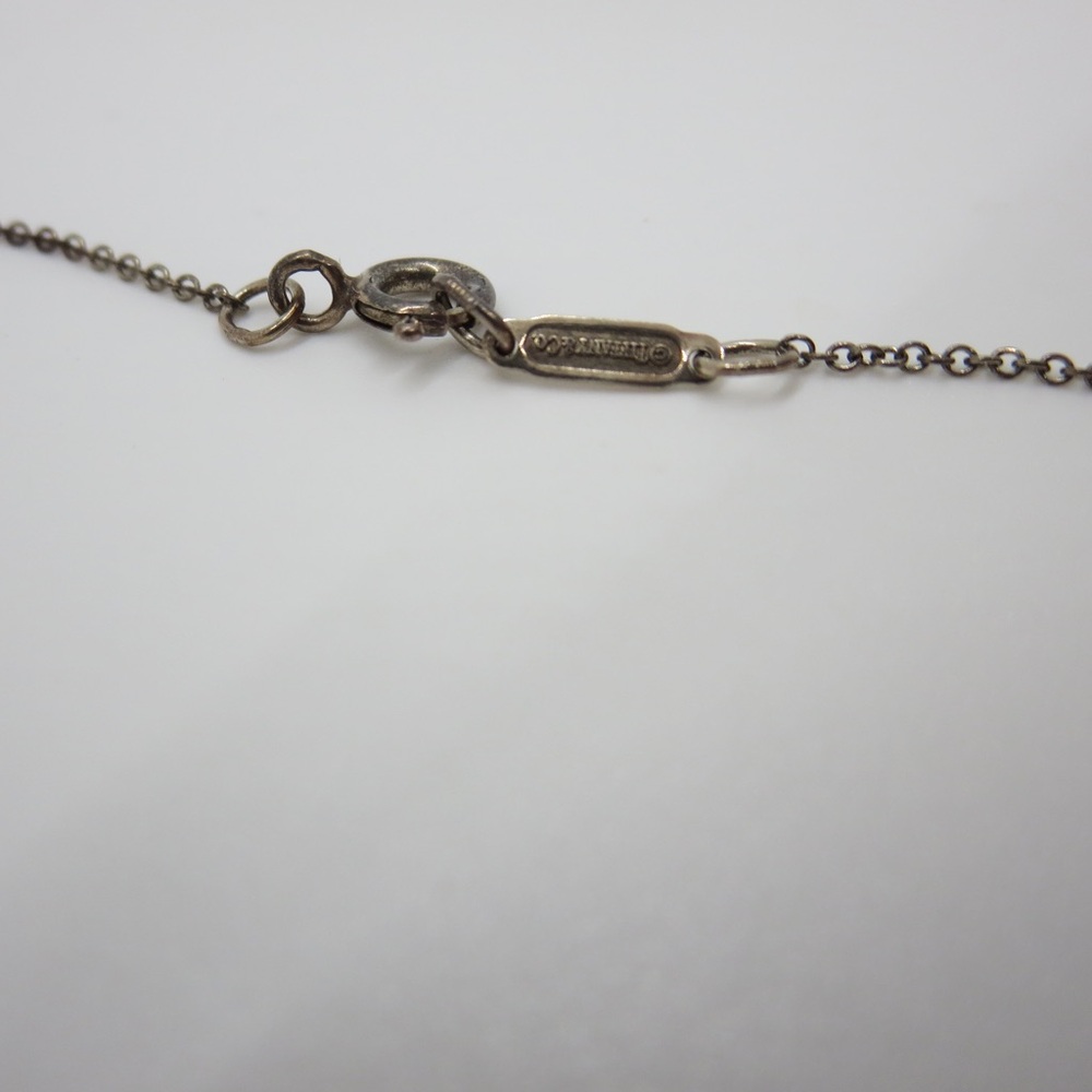 Tiffany and Co. Sterling silver Atlas ring size 6, and matching atlas necklace - Picture 7 of 12